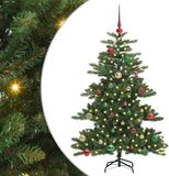 vidaXL Kunstmatige Hinged Kerstboom Groen 150 cm PVC en Staal