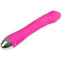 Slanke natuurlijke siliconen-vibrator, 20,5 cm
