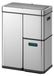 Poubelle en acier inoxydable - 3 compartiments - 60 litres - Couvercle automatique