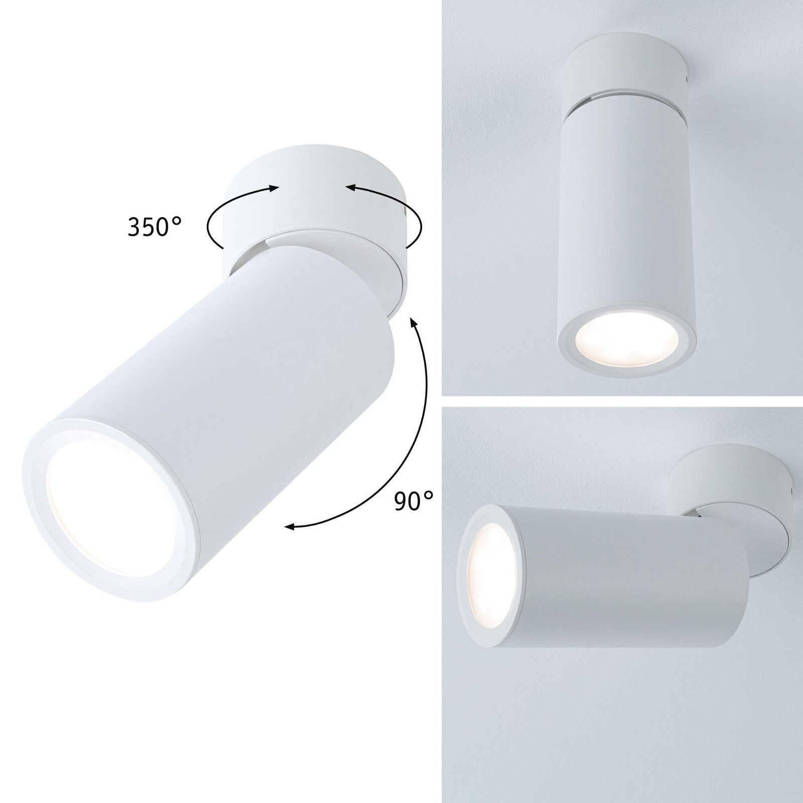 Paulmann LED-plafondlamp 3-Step-Dim Turnal Coin 2700K 470lm 230V 6W dimbaar Wit mat