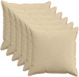 vidaXL Kussensloop 6 st houten lichtgroen grijs 60 x 60 cm corduroy