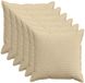vidaXL Kussensloop 6 st houten lichtgroen grijs 60 x 60 cm corduroy