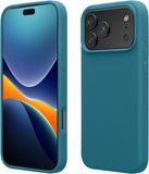 kwmobile telefoonhoesje compatibel met Apple iPhone 17 Pro hoesje - Zachte case voor smartphone - Back cover in mat petrol