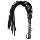 Sunfo - fouet en simili cuir - noir