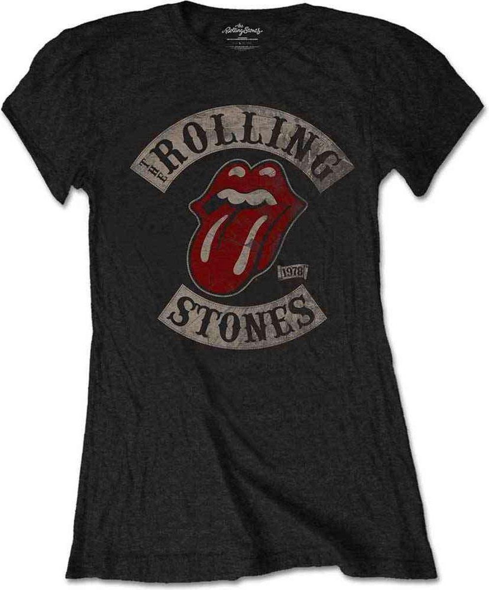 Rocks-Off The Rolling Stones Dames Tshirt -2XL- Tour 1978 Zwart