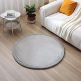 Hakuna Matte Wolkzachte Fluwelen Mat Speelmatbaby ⌀120 x 2,5 cm, Grijs