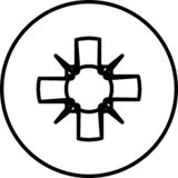 HECO TOPIX-Plus spaanplaatschroef 5x90mm - platkop - verzinkt - deeldraad - PZD 2 - 60965 (Per 200 stuks)