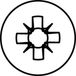 HECO TOPIX-Plus spaanplaatschroef 5x90mm - platkop - verzinkt - deeldraad - PZD 2 - 60965 (Per 200 stuks)