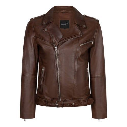 Goosecraft leren jas bruin