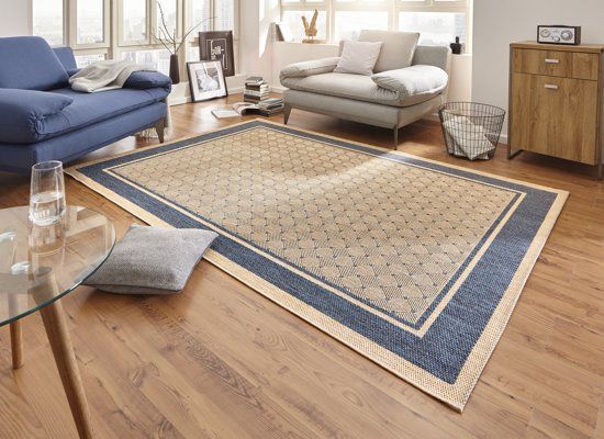 Hanse Home Laagpolig Vloerkleed Natural Blauw 80x150cm