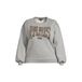 GREAT LOOKS sweater met panter-applicatie grijs