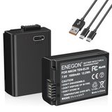 ENEGON EN-EL25A EN-EL25 Type C Oplaadpoort Batterij (2 * 1600mAh) voor Nikon Z FC, Z30, Z50, Z50II, 4241, MH-32 Camera
