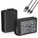 ENEGON EN-EL25A EN-EL25 Type C Oplaadpoort Batterij (2 * 1600mAh) voor Nikon Z FC, Z30, Z50, Z50II, 4241, MH-32 Camera