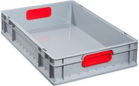 Allit transportstapelbak gesloten handvat rood 600 x 400 x 170 mm