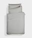 Bianca Plain Dyed Silver beddengoedset voor 135 cm brede bedden, 100% percale katoen