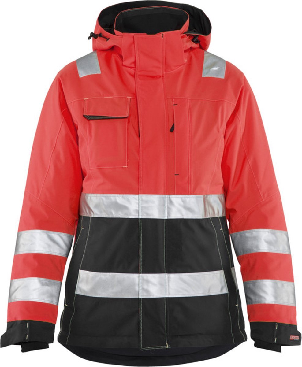 Blåkläder Blaklader Dames Winterjas High Vis 4872-1987 - High Vis Rood/Zwart - S