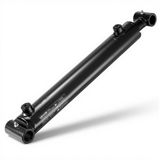 VEVOR Dubbelwerkende Hydraulische Cilinder met 50,8 mm Boring, 305 mm Slag, tot 3500 psi, Zwaar Uitgevoerde Gelaste Cilinder met Kruisbuis, 25,4 mm Penopening en SAE-6 Aansluiting voor Landbouwmachines, Zwart