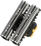 vhbw 1x Mesblok, 1x Dubbel scheerblad met frame, compatibel met Braun 8991, 8998, Contour, Contour Pro en 8995 scheerapparaten - Combinatiepakket zilver