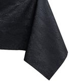 AmeliaHome tafelkleed lotuseffect waterafstotend linnenlook Zwart Vesta 140x350 cm