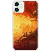 Apple Siliconen hoesje compatibel met iPhone 12 Mini Herfst voor twee
