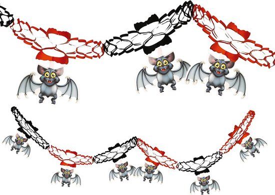 Fiestas Guirca - Slinger fantasy vleermuis (2 meter) - Halloween