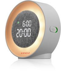 Kienzle Réveil - Réveil lumineux - Rond - 11 cm - Blanc