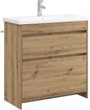 vidaXL Badkamermeubel Set Artisanaal eiken 81 x 40 x 84,5 cm