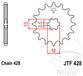 JT Sprockets JTF428.12 12T Staal Voorwiel