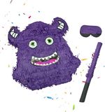 Relaxdays Piñata monster - met stok en blinddoek
