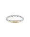 BOSS Sieraden Heren DEVON Collectie Kettingarmband in tweekleurig roestvrij staal - 1580597S