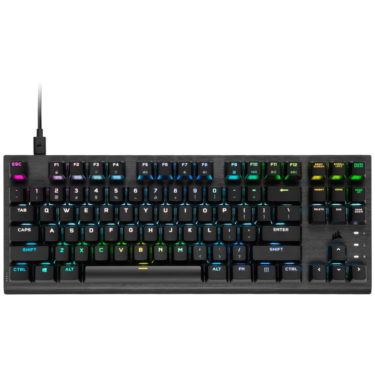 Corsair K60 PRO TKL - Opto-mechanisch Gaming Toetsenbord - US International QWERTY - Zwart