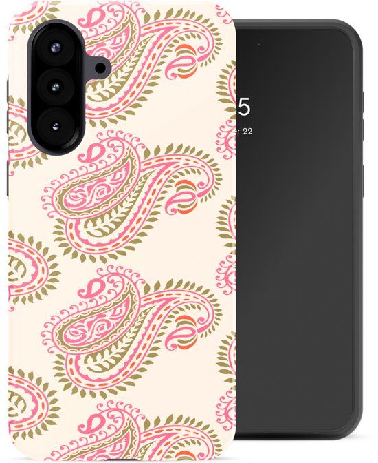 Selencia Hoesje - Geschikt voor Samsung Galaxy A57 (5G) - Backcover - Paisley Blush