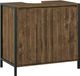 Vicco Naola Wastafelonderkast – 70 x 65 cm met 2 gesloten opbergvakken Eiken/zwart