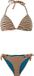 Protest PRTTwistbad Triangelbikini Dames Guava Pink Gestreept XL