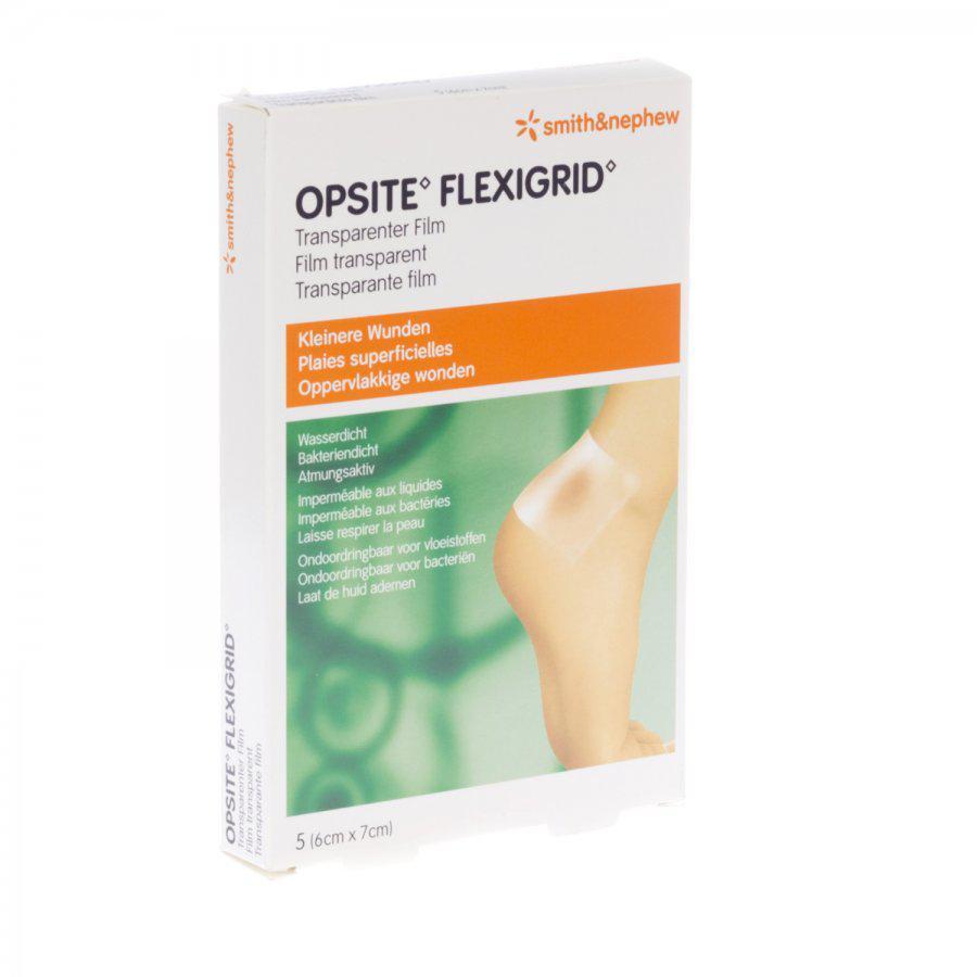 Opsite Flexigrid 6x7cm 5 stuks