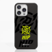 Fibriva Coque de Téléphone Compostable Apple iPhone 13 Pro - Ninjas in Pyjamas Officiel - Noir Jaune Discret