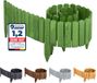 GARRONDA Rollborder - Bois flexible - Bordure de pelouse - Bordure de sentier palissade - Vert foncé - Hauteur : 40 cm, Longueur : 200 cm