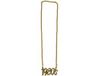 Merkloos Verkleed sieraden ketting - thema Eighties/jaren 80 - feestartikelen - goudkleurig