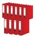Origineel Falken 10 stuks Chromocolor Premium Ordners Rood DIN A4