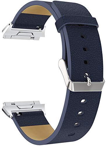 Chainfo Quick Release Leather Watch Strap compatibel met Fitbit Ionic Band (Pattern 1)