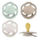 nip Cherry Newborn fopspeen 0-2 maanden, set van 4, kersenvorm, latex