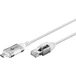 goobay USB-C 3.1 naar RJ45 Ethernet CAT 6 kabel Slim/Adapterkabel/stabiele bekabelde internetverbinding met router/netwerkswitch/USB naar RJ45-adapter/2 Gbit/s/2 meter/wit/74387