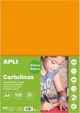 APLI 14238 - Karton - Oranje - 29,70cm x 21,00cm