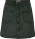 ONLY High Waist Corduroy Rok - Groen - Maat XL - Valt Klein