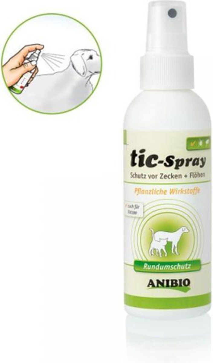 ANIBIO Tekenspray Tic-Spray voor honden en katten, 150 ml