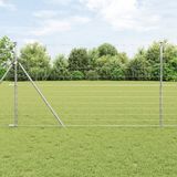 vidaXL - Grondanker, gelast hekwerk, 25 x 1,4 meter, verzinkt staal