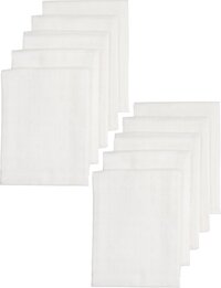 Meyco Baby Uni hydrofiele doeken - 10-pack - white - 70x70cm