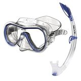 Seac Set Giglio MD Valve, Snorkelingset met Onderwatermasker en Snorkel met Wateraftapklep voor Meisjes en Jongens