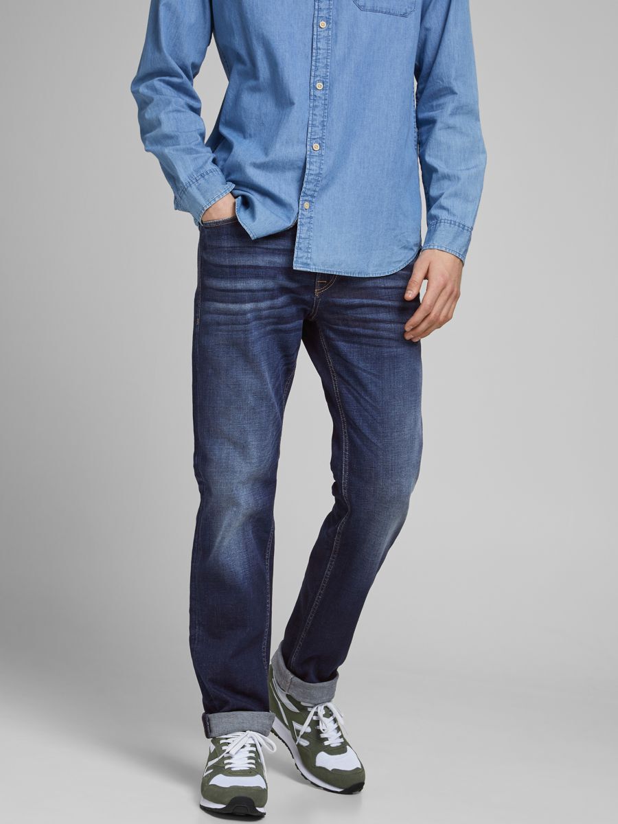 Jack & Jones Clark Original Regular Fit Jeans Blauw Maat 32/32