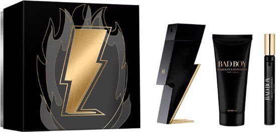 Carolina Herrera Bad Boy Eau de Toilette Spray 100ml Gift Set for Men